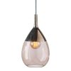 Lute Pendant Lamp, Obsidian / Platinum, 49cmH