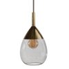 Lute Pendant Lamp, Smokey Grey / Gold, 49cmH Lute Pendant Lamp, Smokey Grey / Gold, 49cmH