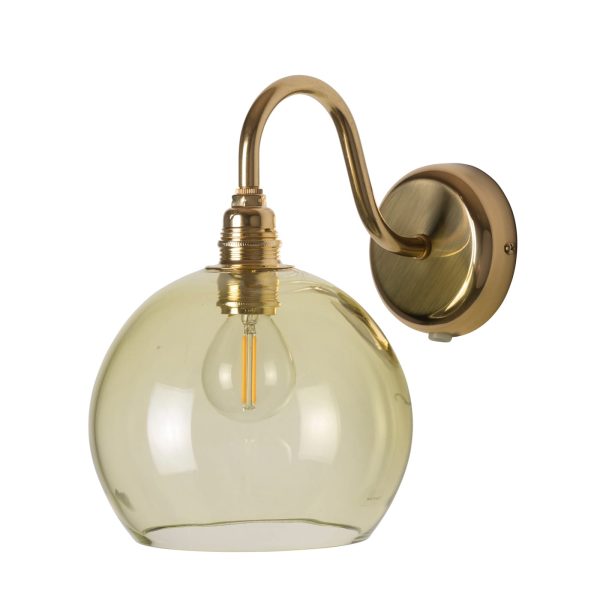 Rowan Wall Lamp, Olive, 15cm