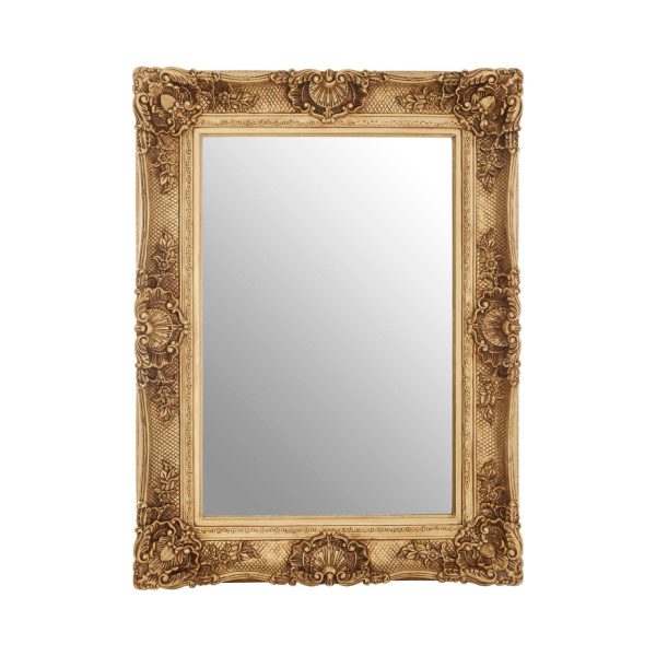 Cannes Gold Finish Carved Wall Mirror