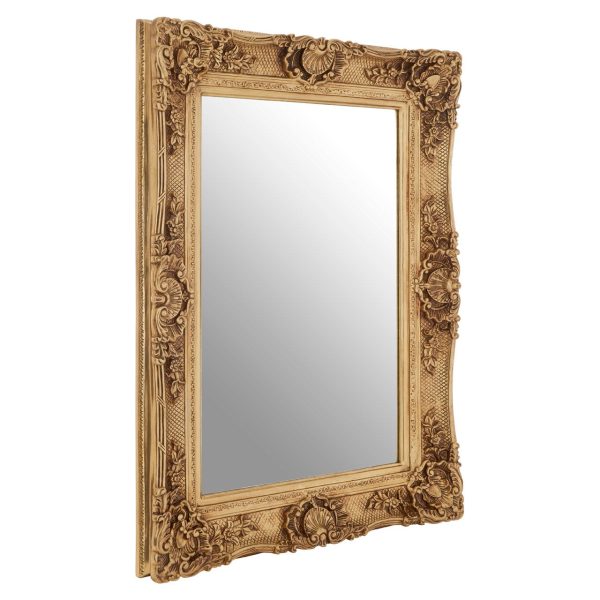 Cannes Gold Finish Carved Wall Mirror
