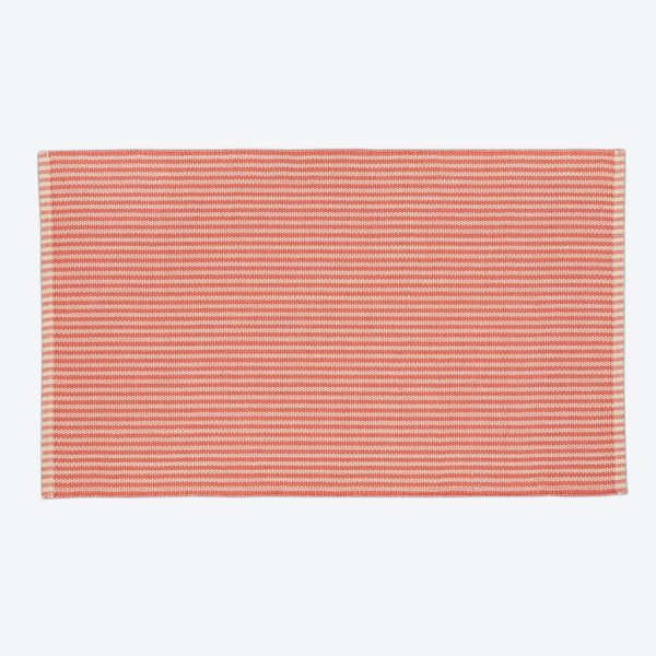 Coral Polperro Stripe Rug