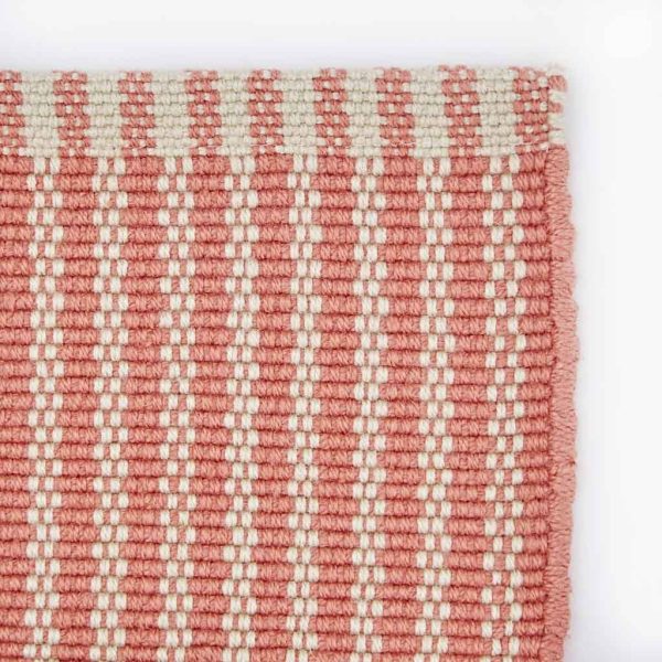 Coral Polperro Stripe Rug