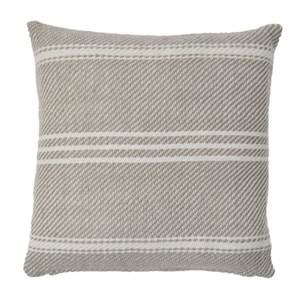 Lightweight Chinchilla Oxford Stripe Cushion