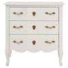Bourges 3 Drawer White Chest