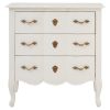 Bourges 3 Drawer White Chest