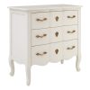 Bourges 3 Drawer White Chest