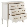 Bourges 3 Drawer White Chest