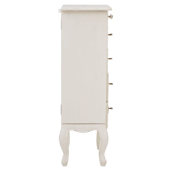 Bourges 5 Drawer Small White Chest