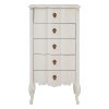 Bourges 5 Drawer White Chest