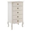 Bourges 5 Drawer White Chest