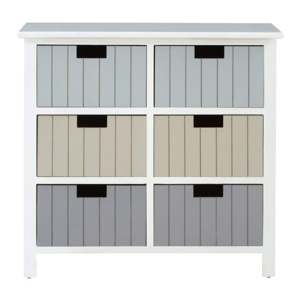 Cambridge Coloured 6 Drawer Chest