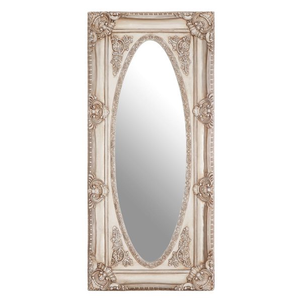 Cannes Champagne Oval Border Wall Mirror