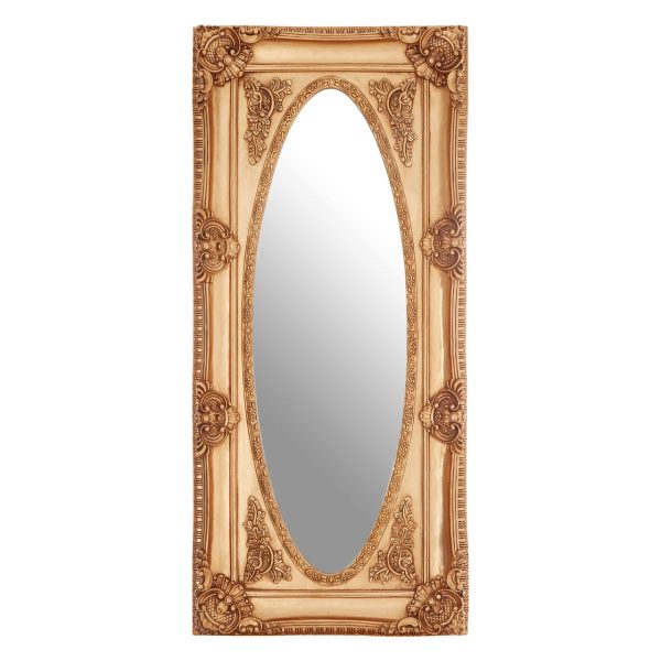 Cannes Gold Oval Border Wall Mirror