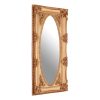 Cannes Gold Oval Border Wall Mirror