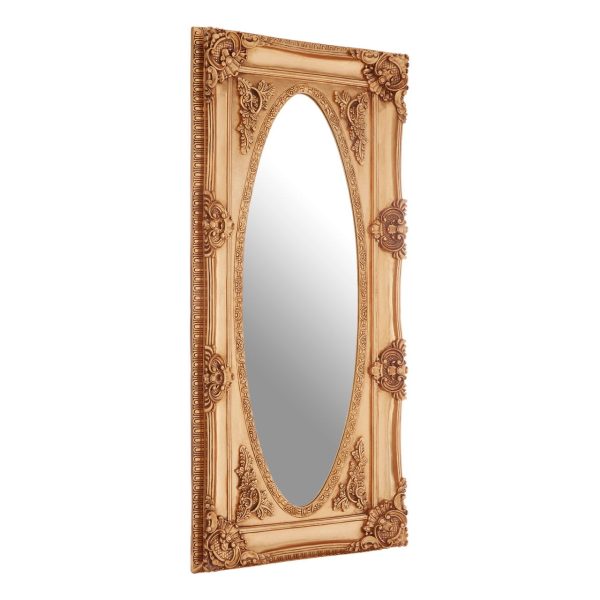 Cannes Gold Oval Border Wall Mirror