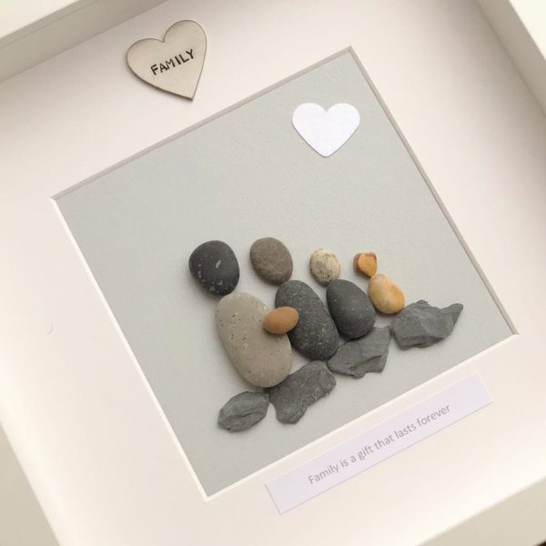 Family Is A Gift That Lasts Forever Pebble Picture