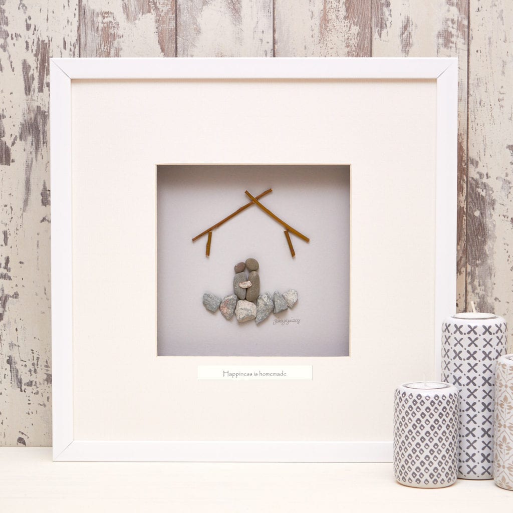 Happiness Is Homemade Pebble Picture | The Haven Home Interiors