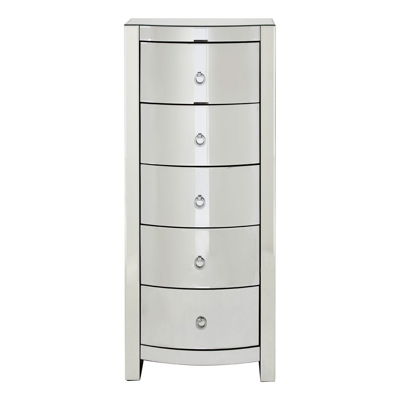 Veneto Curved Tall Boy Drawers The Haven Home Interiors