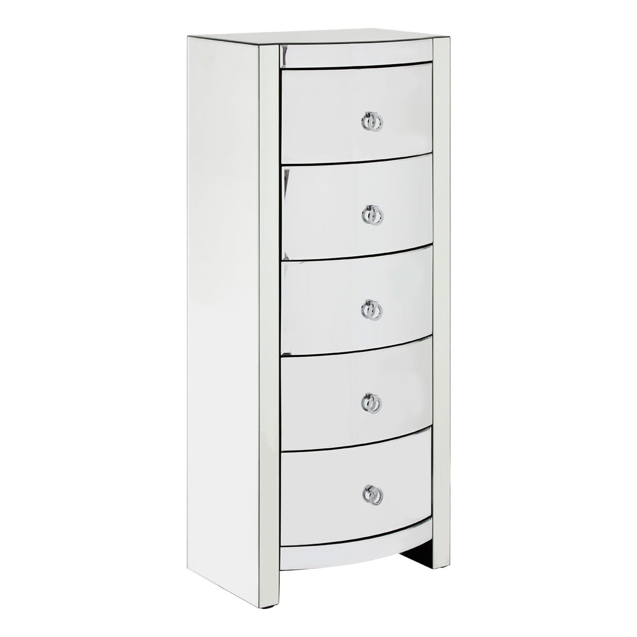 Veneto Curved Tall Boy Drawers The Haven Home Interiors