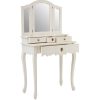 Bourges White Dressing Table With Mirror Bourges White Dressing Table With Mirror