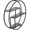 Camberwell 3 Tier Round Metal Shelf