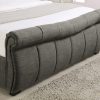 Bosworth Fabric Sleigh Ottoman Bed Grey