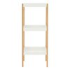 Onze Three Tier White Natural Shelf Unit