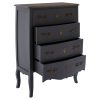 Bourges 4 Drawer Dark Grey Chest