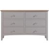 Evelyne Grey 6 Drawer Chest