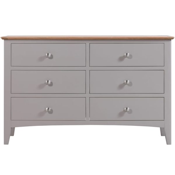 Evelyne Grey 6 Drawer Chest