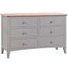 Evelyne Grey 6 Drawer Chest