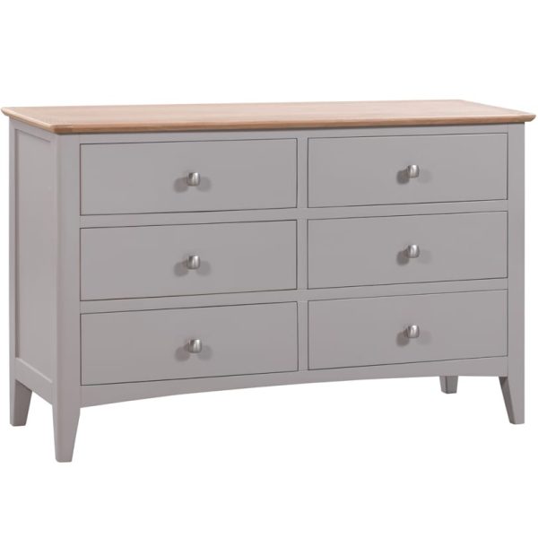 Evelyne Grey 6 Drawer Chest