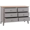 Evelyne Grey 6 Drawer Chest