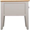 Evelyne Grey Lamp Table With Drawer
