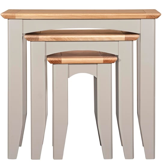 Evelyne Grey Nest of 3 Tables