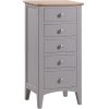 Evelyne Grey Tall Chest of Drawers