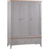 Evelyne Grey Triple Wardrobe Evelyne Grey Triple Wardrobe