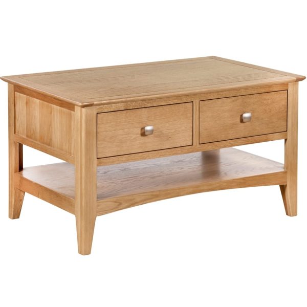Evelyne Natural 2 Drawer Coffee Table