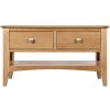 Evelyne Natural 2 Drawer Coffee Table Evelyne Natural 2 Drawer Coffee Table