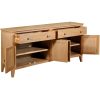 Evelyne Natural 4 Door Sideboard