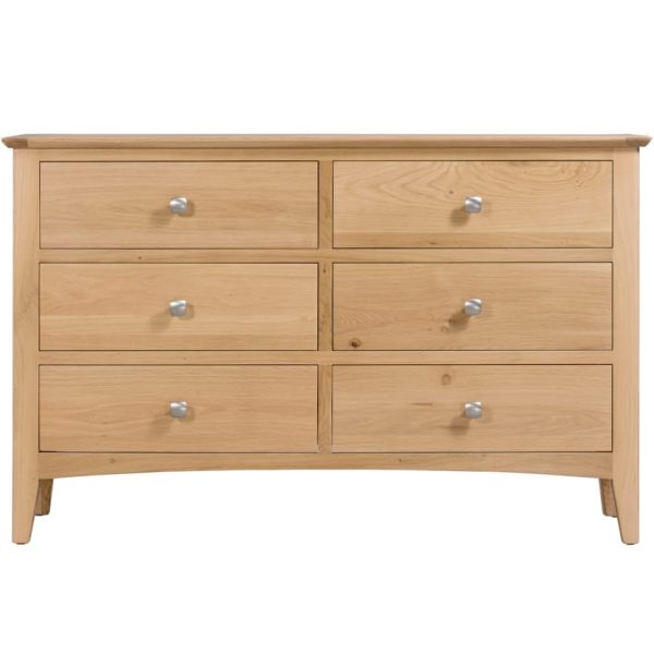 Evelyne Natural 6 Drawer Chest