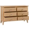 Evelyne Natural 6 Drawer Chest