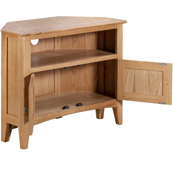 Evelyne Natural Corner TV Unit