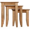 Evelyne Natural Nest of 3 Tables