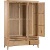 Evelyne Natural Triple Wardrobe Evelyne Natural Triple Wardrobe