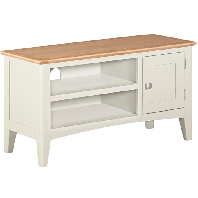 Evelyne White Small TV Unit The Haven Home Interiors