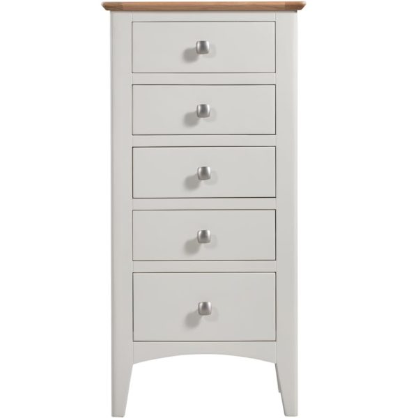 Evelyne White Tall Chest of Drawers