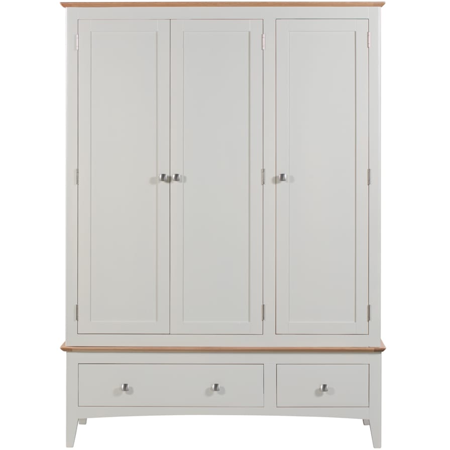 Evelyne White Triple Wardrobe The Haven Home Interiors