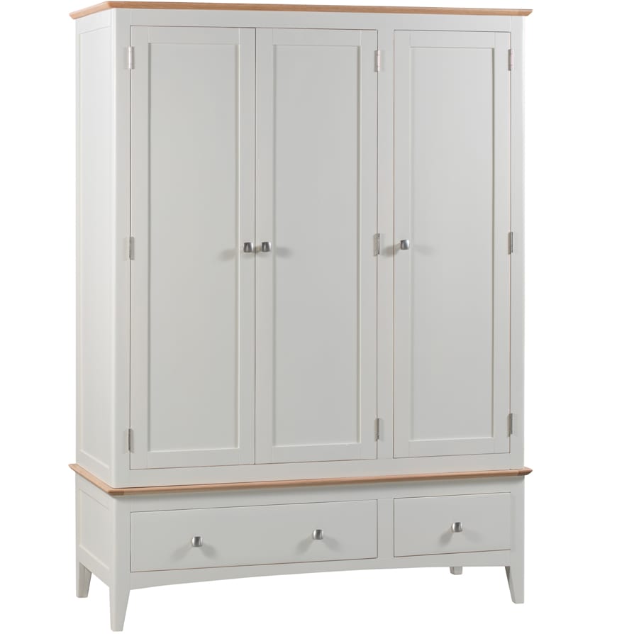 Evelyne White Triple Wardrobe The Haven Home Interiors
